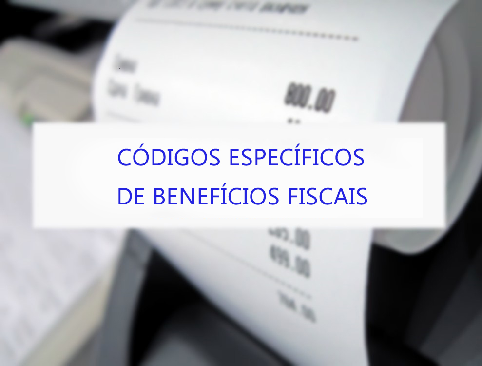 C Digos Espec Ficos De Benef Cios Fiscais Infoecia Software